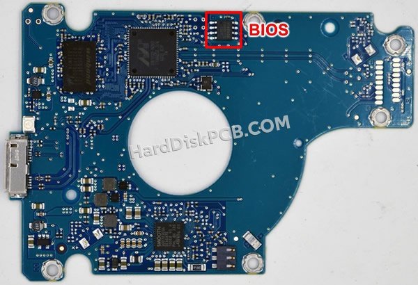 Pasos para cambiar el chip BIOS en 100732076 placa lógica disco duro Seagate