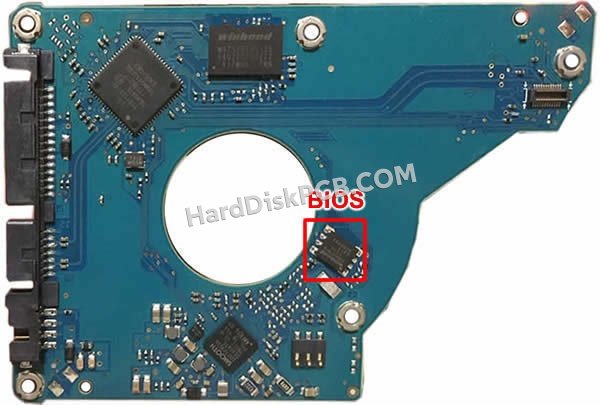 Pasos para cambiar el chip BIOS en 100740643 placa lógica disco duro Seagate