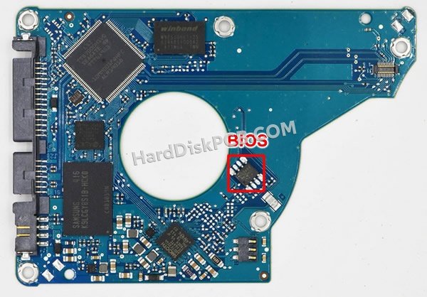 Pasos para cambiar el chip BIOS en 100741095 placa lógica disco duro Seagate