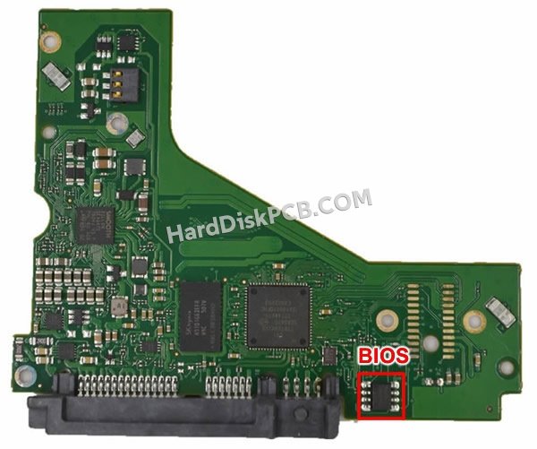 Pasos para cambiar el chip BIOS en 100743767 placa lógica disco duro Seagate