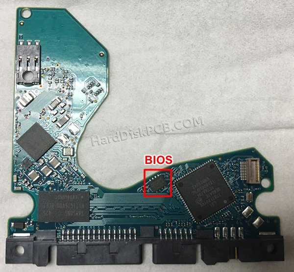 Pasos para cambiar el chip BIOS en 100756566 placa lógica disco duro Seagate