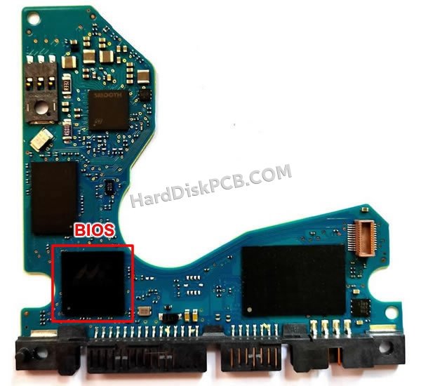 Pasos para cambiar el chip BIOS en 100792364 placa lógica disco duro Seagate