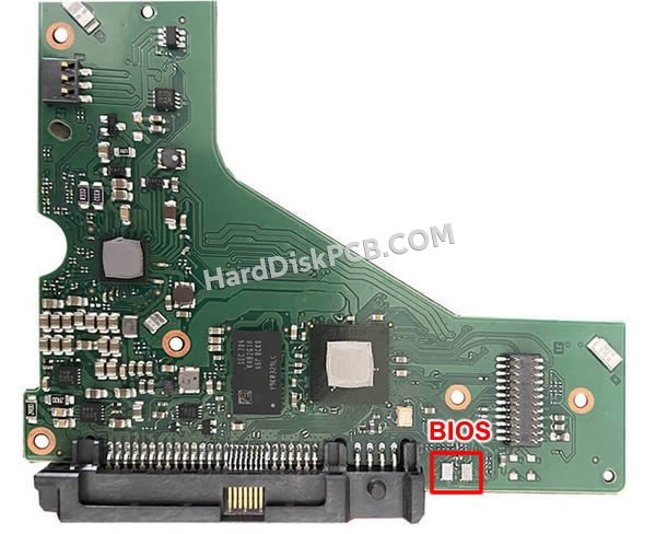Pasos para cambiar el chip BIOS en 100794849 placa lógica disco duro Seagate
