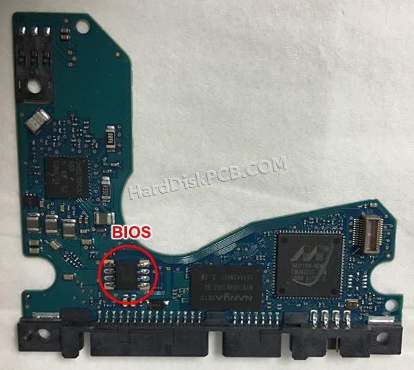 Pasos para cambiar el chip BIOS en 100797626 placa lógica disco duro Seagate