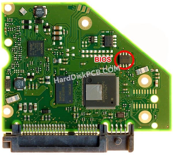 Pasos para cambiar el chip BIOS en 100799168 placa lógica disco duro Seagate
