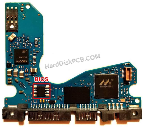 Pasos para cambiar el chip BIOS en 100799274 placa lógica disco duro Seagate