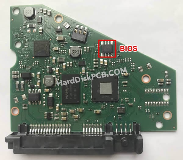 Pasos para cambiar el chip BIOS en 100815595 placa lógica disco duro Seagate