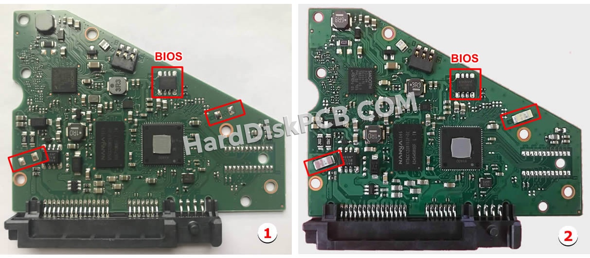 Pasos para cambiar el chip BIOS en 100815597 placa lógica disco duro Seagate