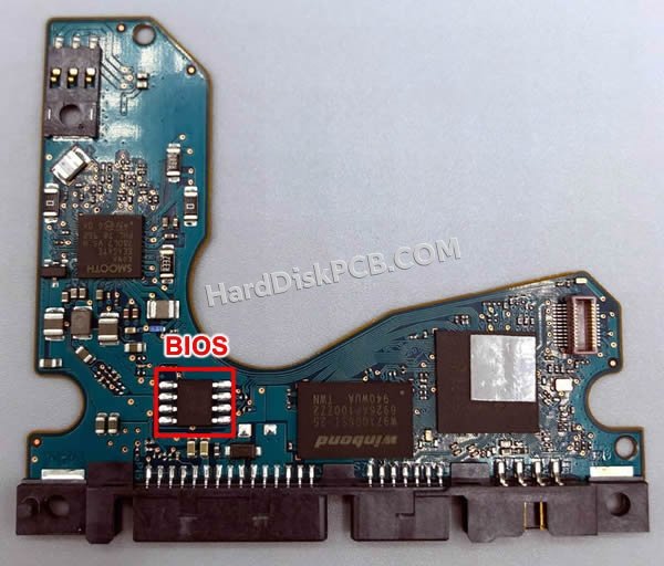 Pasos para cambiar el chip BIOS en 100835923 placa lógica disco duro Seagate