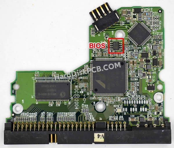 Pasos para cambiar el chip BIOS en 2060-001292-000 placa lógica disco duro WD