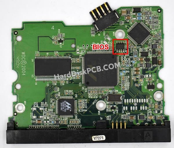 Pasos para cambiar el chip BIOS en 2060-001293-001 placa lógica disco duro WD
