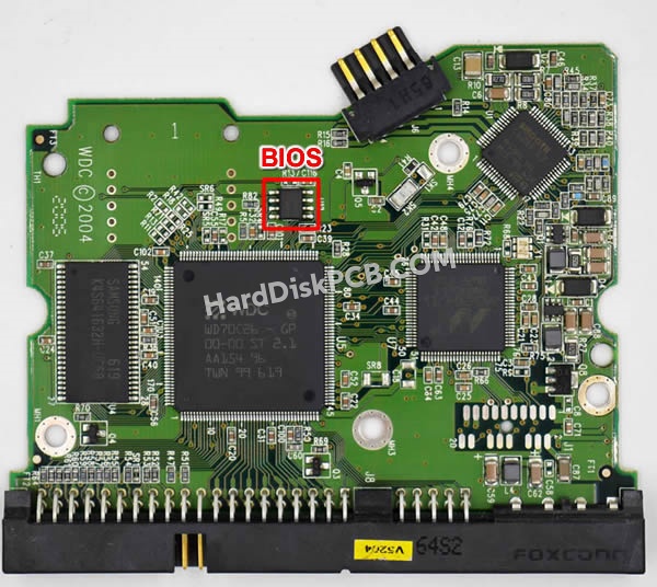 Pasos para cambiar el chip BIOS en 2060-701265-001 placa lógica disco duro WD