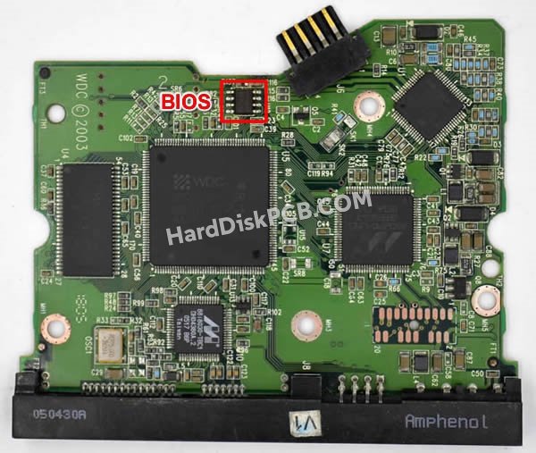 Pasos para cambiar el chip BIOS en 2060-701267-001 placa lógica disco duro WD
