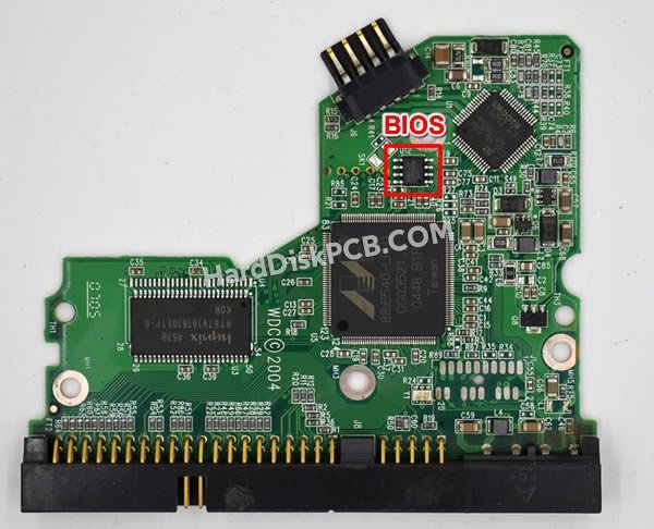 Pasos para cambiar el chip BIOS en 2060-701292-000 placa lógica disco duro WD