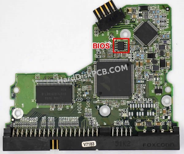 Pasos para cambiar el chip BIOS en 2060-701292-001 placa lógica disco duro WD