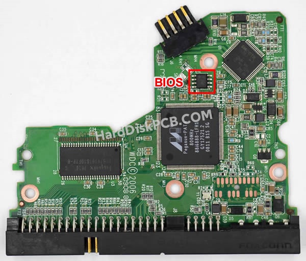 Pasos para cambiar el chip BIOS en 2060-701292-002 placa lógica disco duro WD