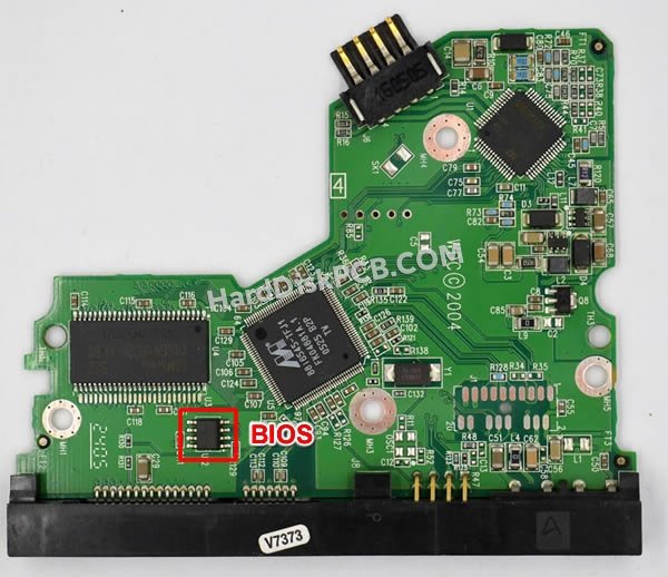 Pasos para cambiar el chip BIOS en 2060-701335-002 placa lógica disco duro WD
