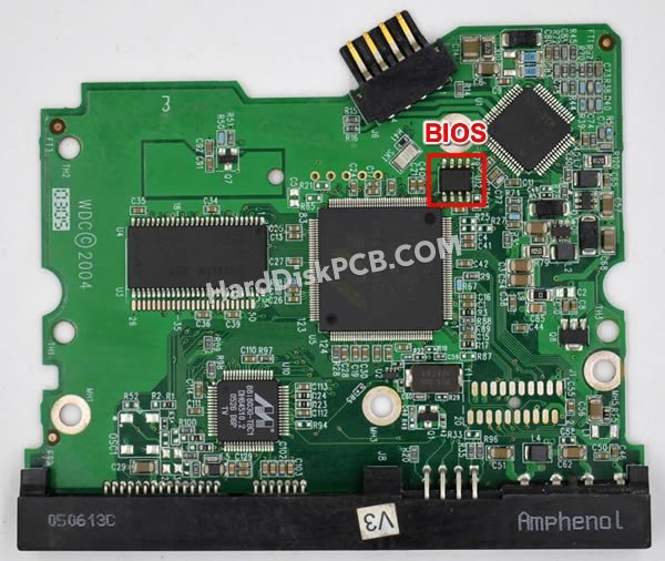Pasos para cambiar el chip BIOS en 2060-701336-003 placa lógica disco duro WD