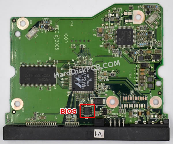 Pasos para cambiar el chip BIOS en 2060-701383-001 placa lógica disco duro WD
