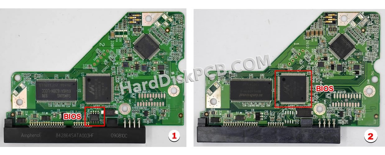 Pasos para cambiar el chip BIOS en 2060-701590-001 placa lógica disco duro WD