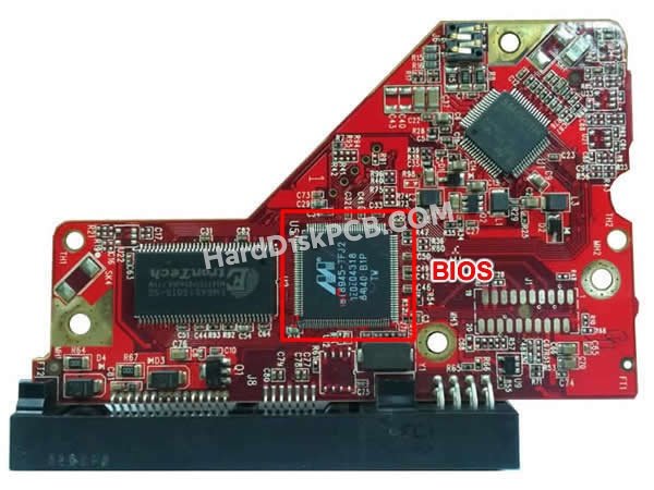 Pasos para cambiar el chip BIOS en 2060-701607-000 placa lógica disco duro WD