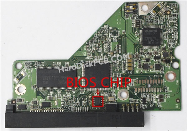 Pasos para cambiar el chip BIOS en 2060-701640-006 placa lógica disco duro WD