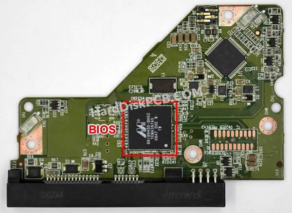 Pasos para cambiar el chip BIOS en 2060-771577-001 placa lógica disco duro WD