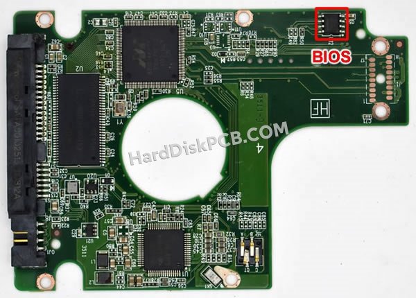 Pasos para cambiar el chip BIOS en 2060-771629-006 placa lógica disco duro WD