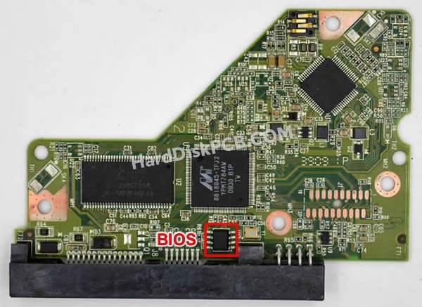 Pasos para cambiar el chip BIOS en 2060-771640-000 placa lógica disco duro WD