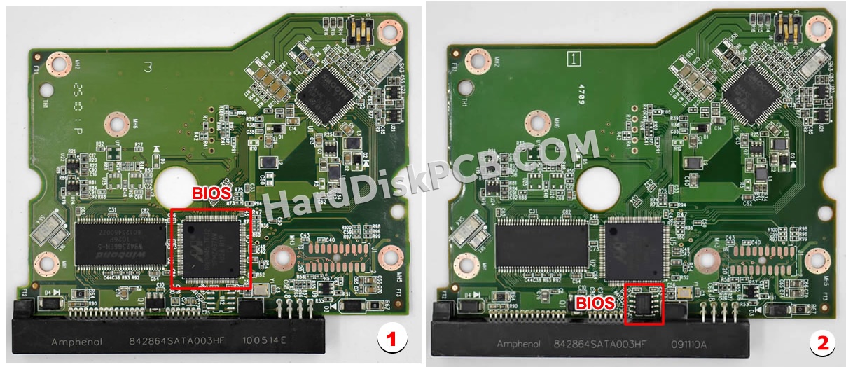 Pasos para cambiar el chip BIOS en 2060-771642-001 placa lógica disco duro WD