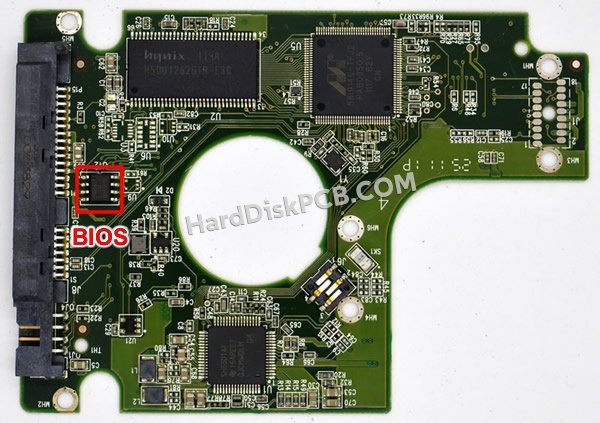 Pasos para cambiar el chip BIOS en 2060-771692-005 placa lógica disco duro WD