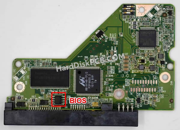 Pasos para cambiar el chip BIOS en 2060-771698-001 placa lógica disco duro WD
