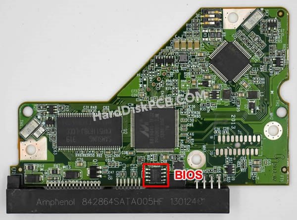 Pasos para cambiar el chip BIOS en 2060-771702-001 placa lógica disco duro WD