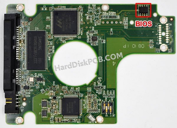 Pasos para cambiar el chip BIOS en 2060-771714-000 placa lógica disco duro WD