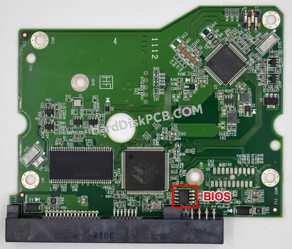 Pasos para cambiar el chip BIOS en 2060-771716-001 placa lógica disco duro WD