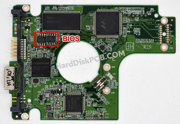 Pasos para cambiar el chip BIOS en 2060-771737-000 placa lógica disco duro WD