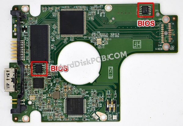 Pasos para cambiar el chip BIOS en 2060-771801-002 placa lógica disco duro WD