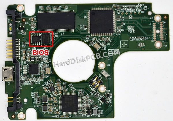 Pasos para cambiar el chip BIOS en 2060-771817-001 placa lógica disco duro WD