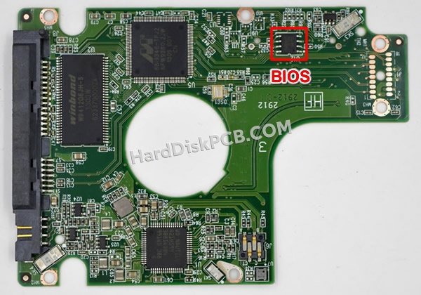 Pasos para cambiar el chip BIOS en 2060-771823-004 placa lógica disco duro WD