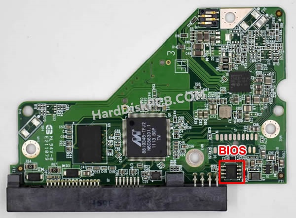 Pasos para cambiar el chip BIOS en 2060-771824-000 placa lógica disco duro WD