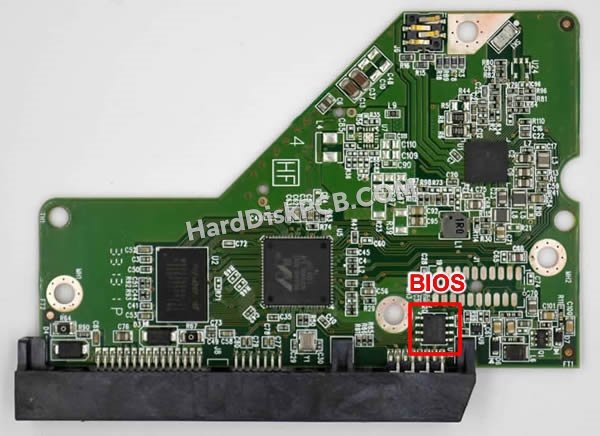 Pasos para cambiar el chip BIOS en 2060-771945-000 placa lógica disco duro WD
