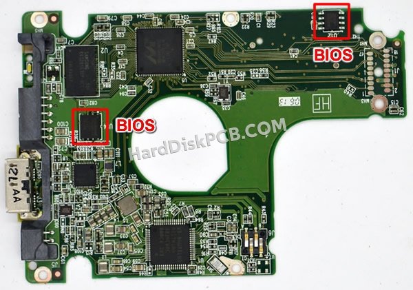 Pasos para cambiar el chip BIOS en 2060-771949-000 placa lógica disco duro WD