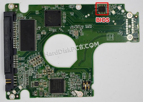 Pasos para cambiar el chip BIOS en 2060-771959-000 placa lógica disco duro WD