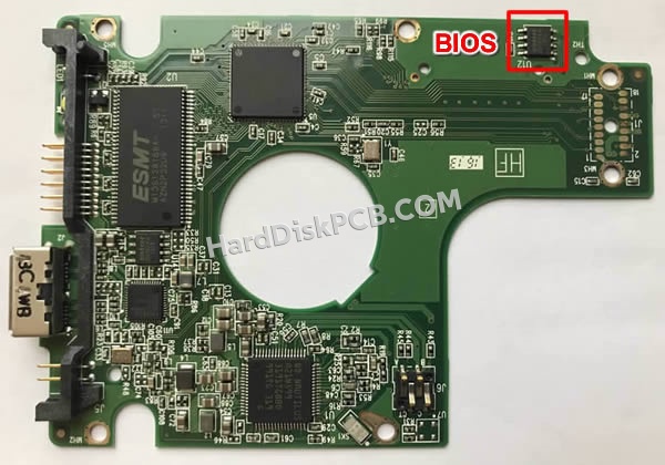 Pasos para cambiar el chip BIOS en 2060-771961-000 placa lógica disco duro WD