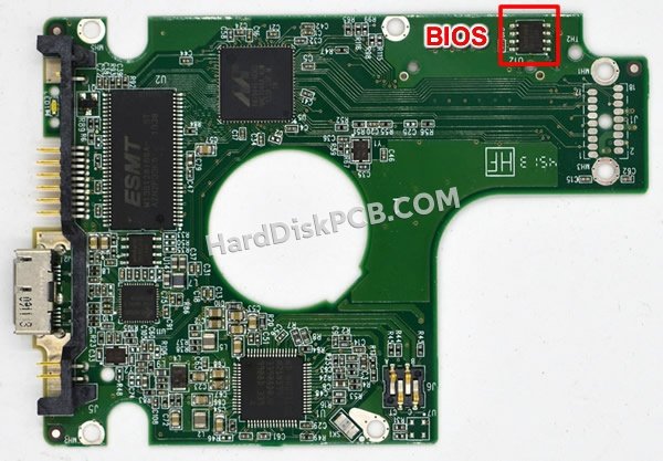 Pasos para cambiar el chip BIOS en 2060-771961-001 placa lógica disco duro WD