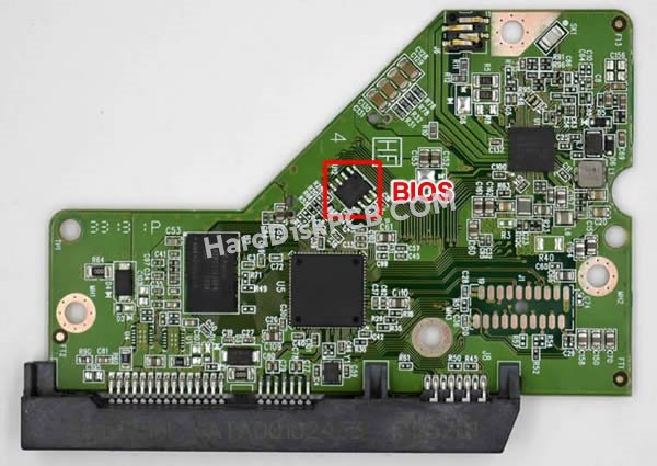 Pasos para cambiar el chip BIOS en 2060-771978-001 placa lógica disco duro WD