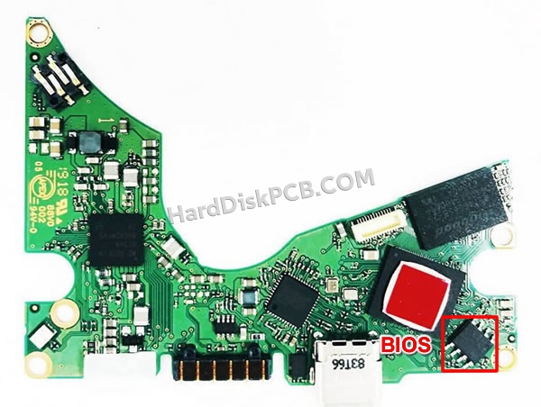 Pasos para cambiar el chip BIOS en 2060-810003-001 placa lógica disco duro WD
