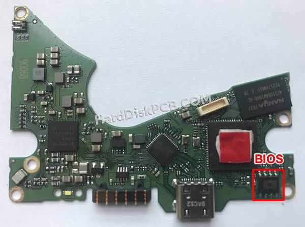 Pasos para cambiar el chip BIOS en 2060-810012-000 placa lógica disco duro WD