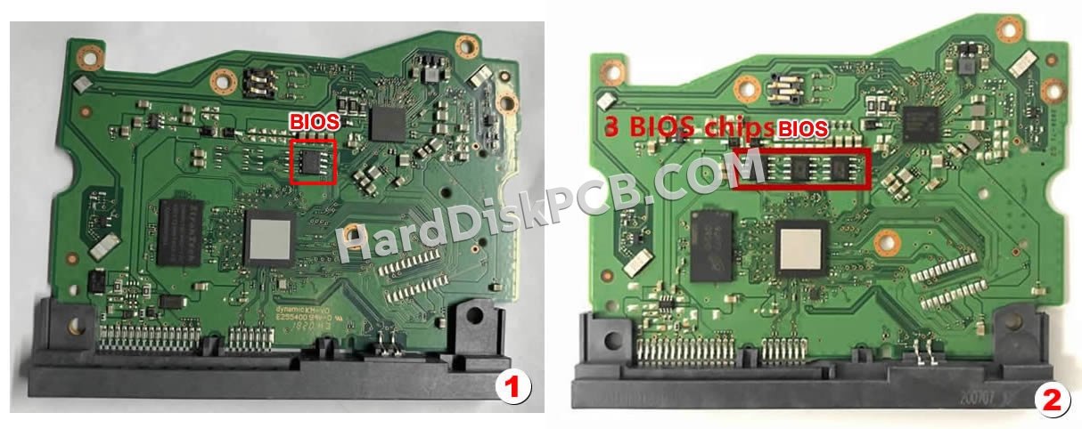 Pasos para cambiar el chip BIOS en 2060-810032-002 placa lógica disco duro WD