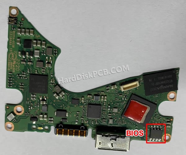Pasos para cambiar el chip BIOS en 2060-810035-000 placa lógica disco duro WD